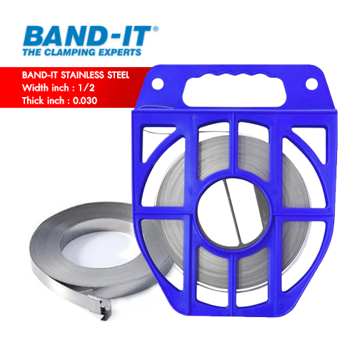 BAND-IT C204 สายรัดสแตนเลส 201 SS ความกว้าง 1/2" (12.70 mm)