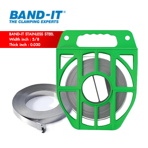 BAND-IT C205 สายรัดสแตนเลส 201 SS ความกว้าง 5/8" (15.90 mm)