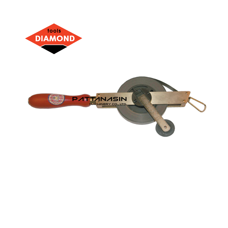 DIAMOND เทปเหล็กวัดระยะ - ด้านถือ ชนิดเนื้อเหล็ก No.221 Stainless Steel Measuring Tape