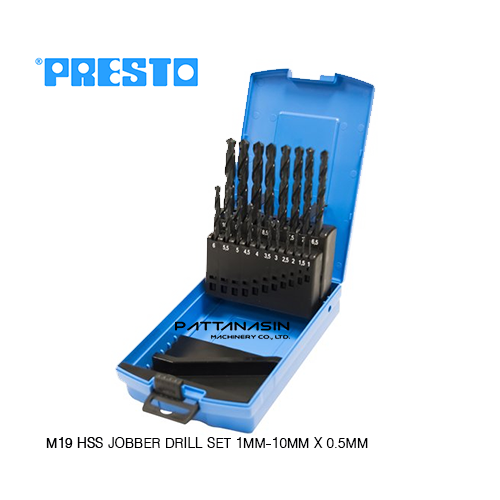 PRESTO ดอกสว่านไฮสปีดเจาะเหล็ก ขนาด 1 - 10 มม.