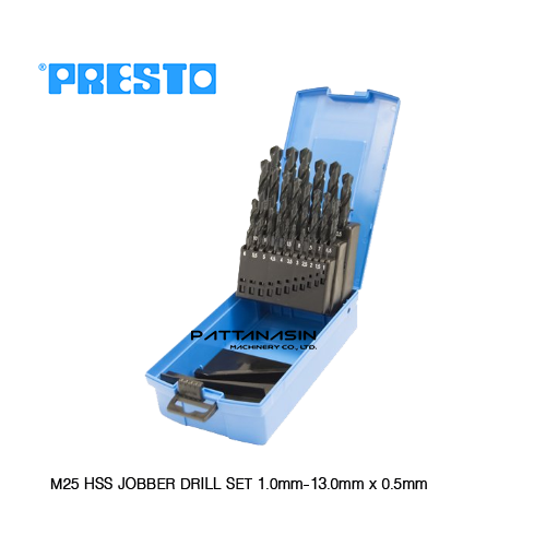 PRESTO ดอกสว่านไฮสปีดเจาะเหล็ก ขนาด 1 - 13 มม.