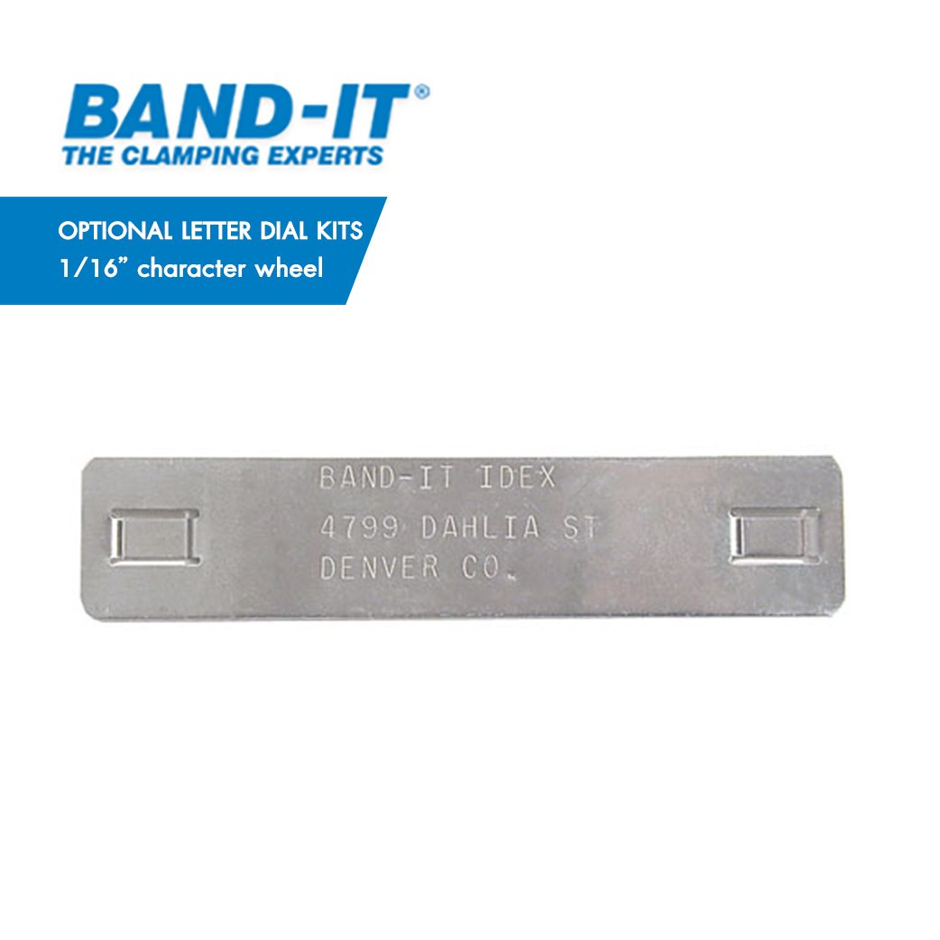 Band-It ID281 แม่พิมพ์ ขนาดตัวอักษร 1/16" (1.59 mm)