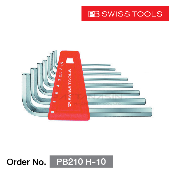 PB SWISS TOOLS ชุดประแจหกเหลี่ยม 9 ตัว