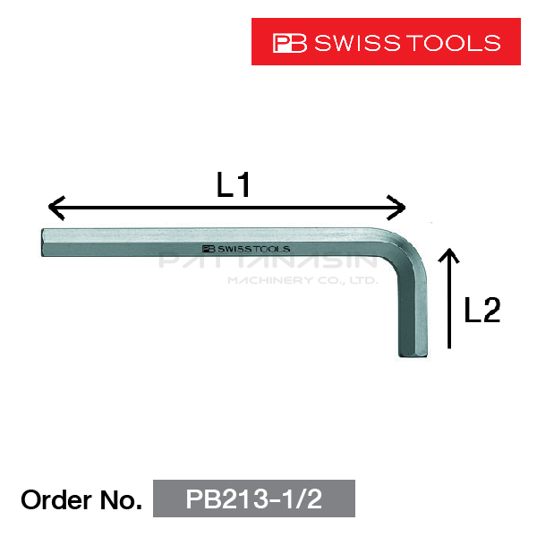 PB SWISS TOOLS ประแจหกเหลี่ยม ขนาด 1/2"