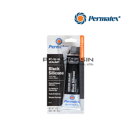 PermatexⓇ Black Sillicone Adhesive Sealant 3 oz" tube, carded No.16BR #81158