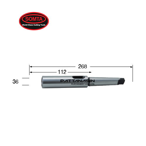 SOMTA แกนต่อปลอกเตเปอร์ ขนาด ID. 3 mm. x OD. 5 mm.