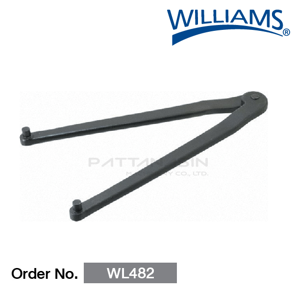 WILLIAMS ประแจขันแหวนล็อค 2 ขา ขนาดขยาย : 2"