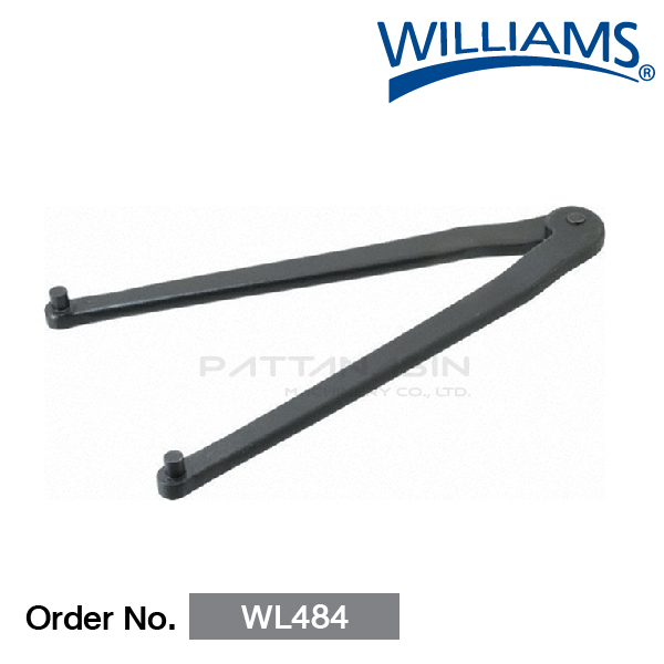 WILLIAMS ประแจขันแหวนล็อค 2 ขา ขนาดขยาย : 4"