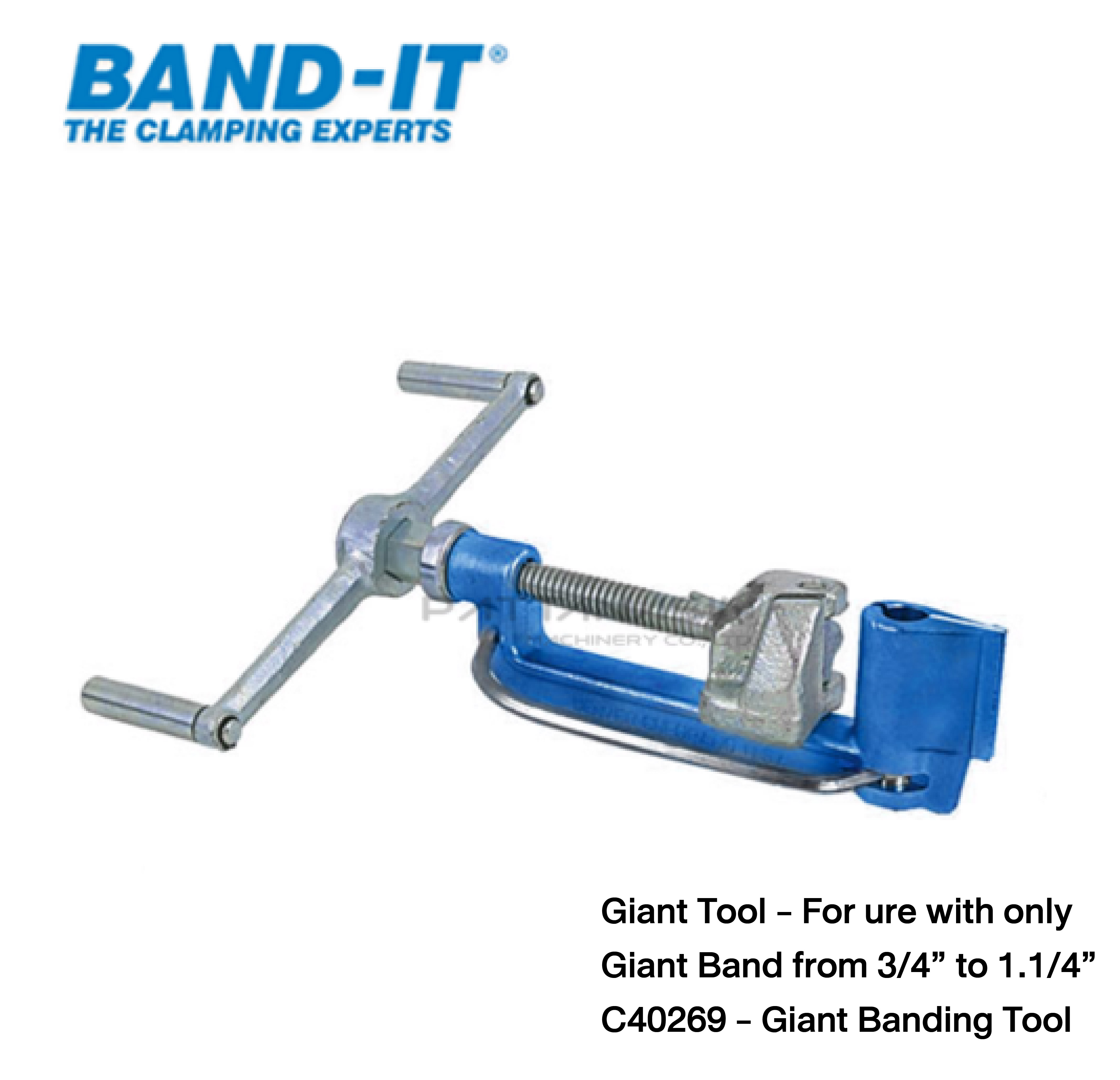 BAND-IT G402 เครื่องรัดสายสแตนเลส รัดสาย Giant Band ขนาด 3/4" to 1.1/4" (19.1 -31.8 mm.) ความหนา 0.044" (1.10 mm.) ขึ้นไป