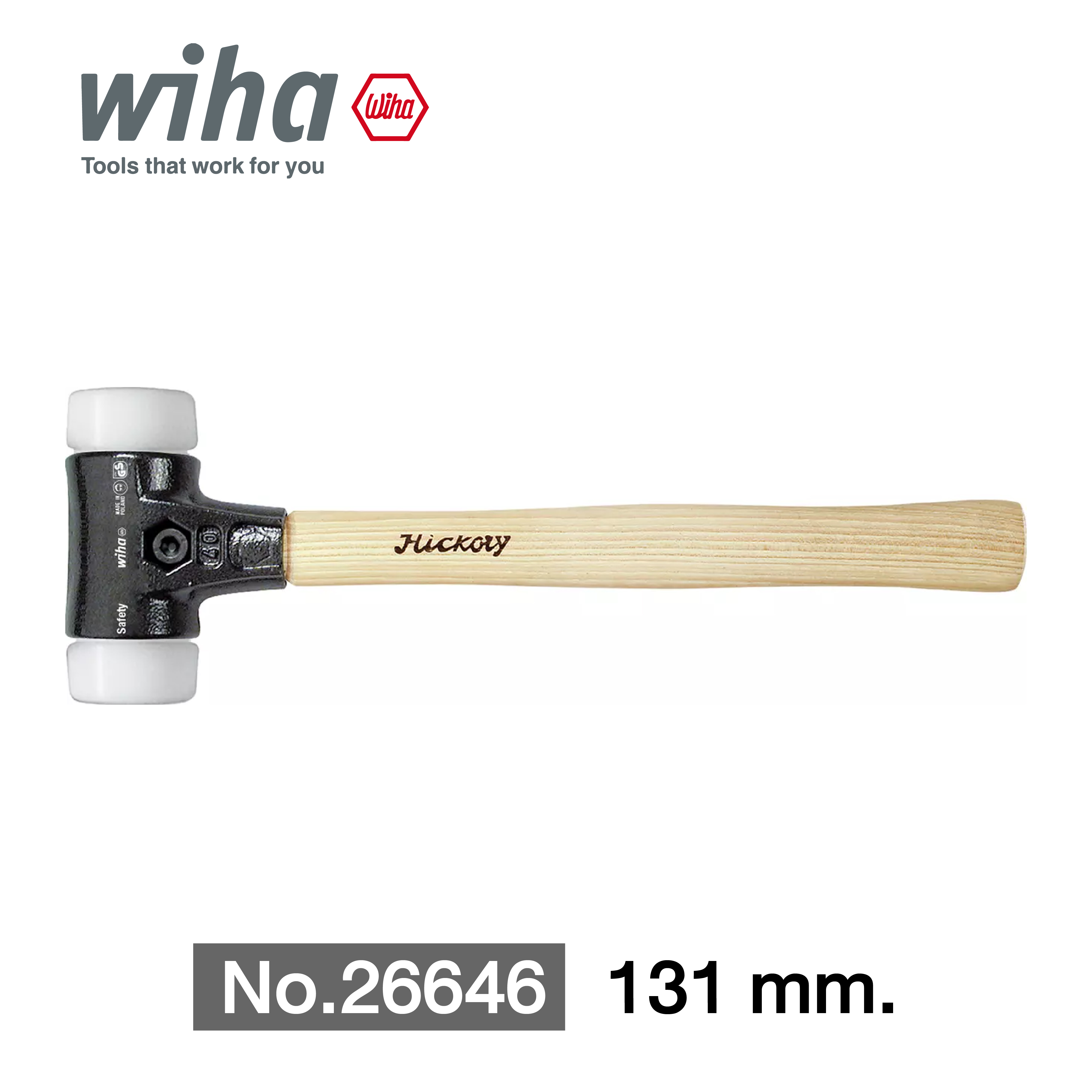 WIHA ค้อนไนล่อน 832-99/50 No.26646 1100 gram