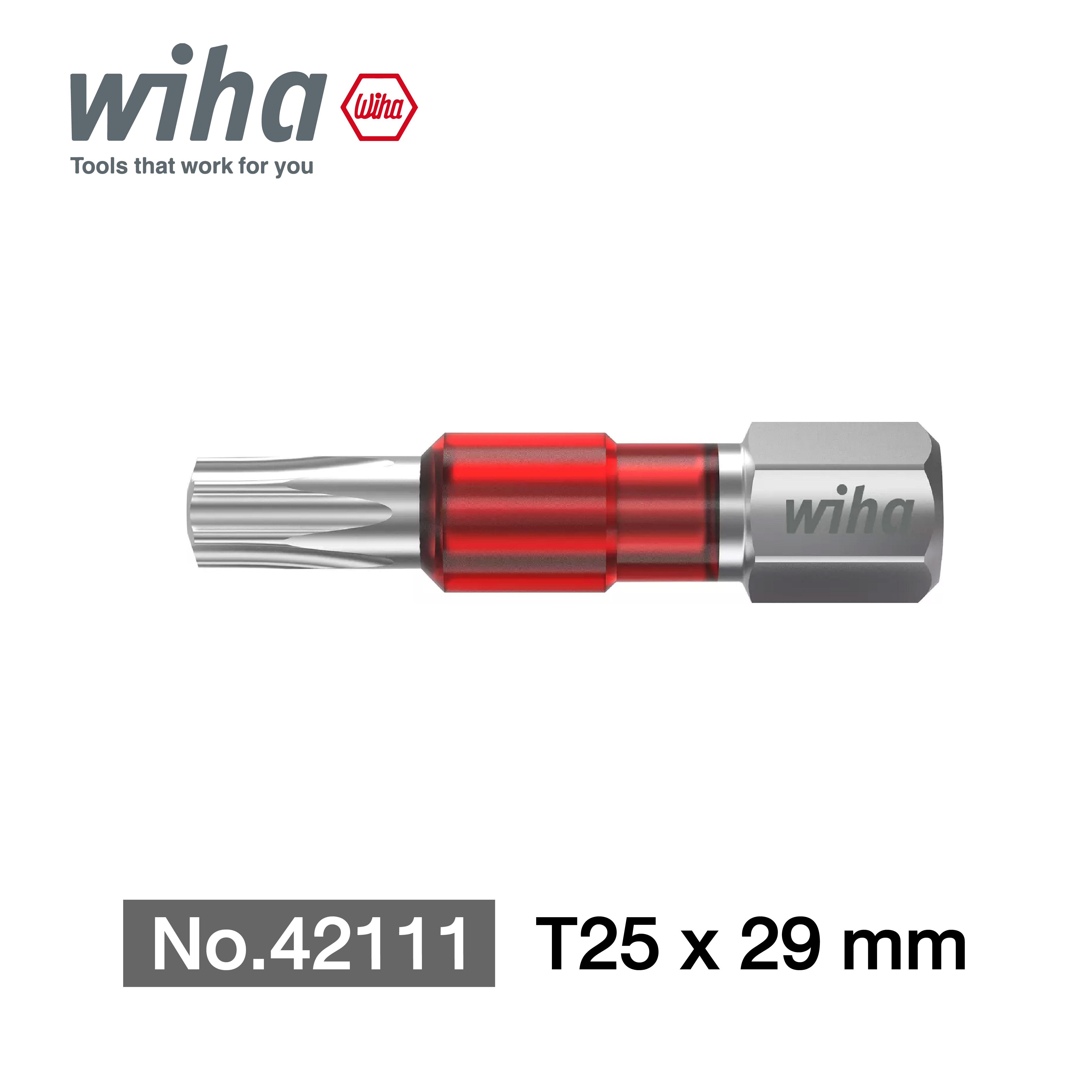 WIHA ดอกไขควง ปากท๊อกซ์ รุ่น 7015 9525M ขนาด T25 x 29 mm