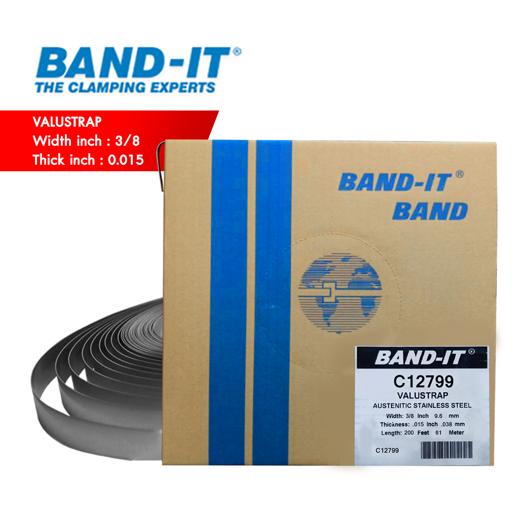 BAND-IT C127 สายรัดสแตนเลส Valustrap ความกว้าง 3/8" (9.6 mm)