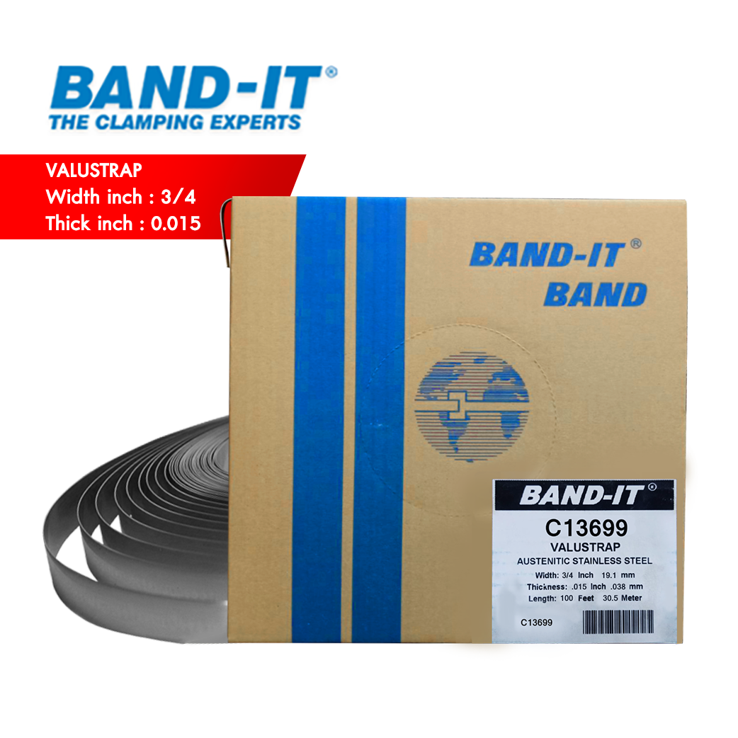 BAND-IT C136 สายรัดสแตนเลส Valustrap ความกว้าง 3/4" (19.1 mm)