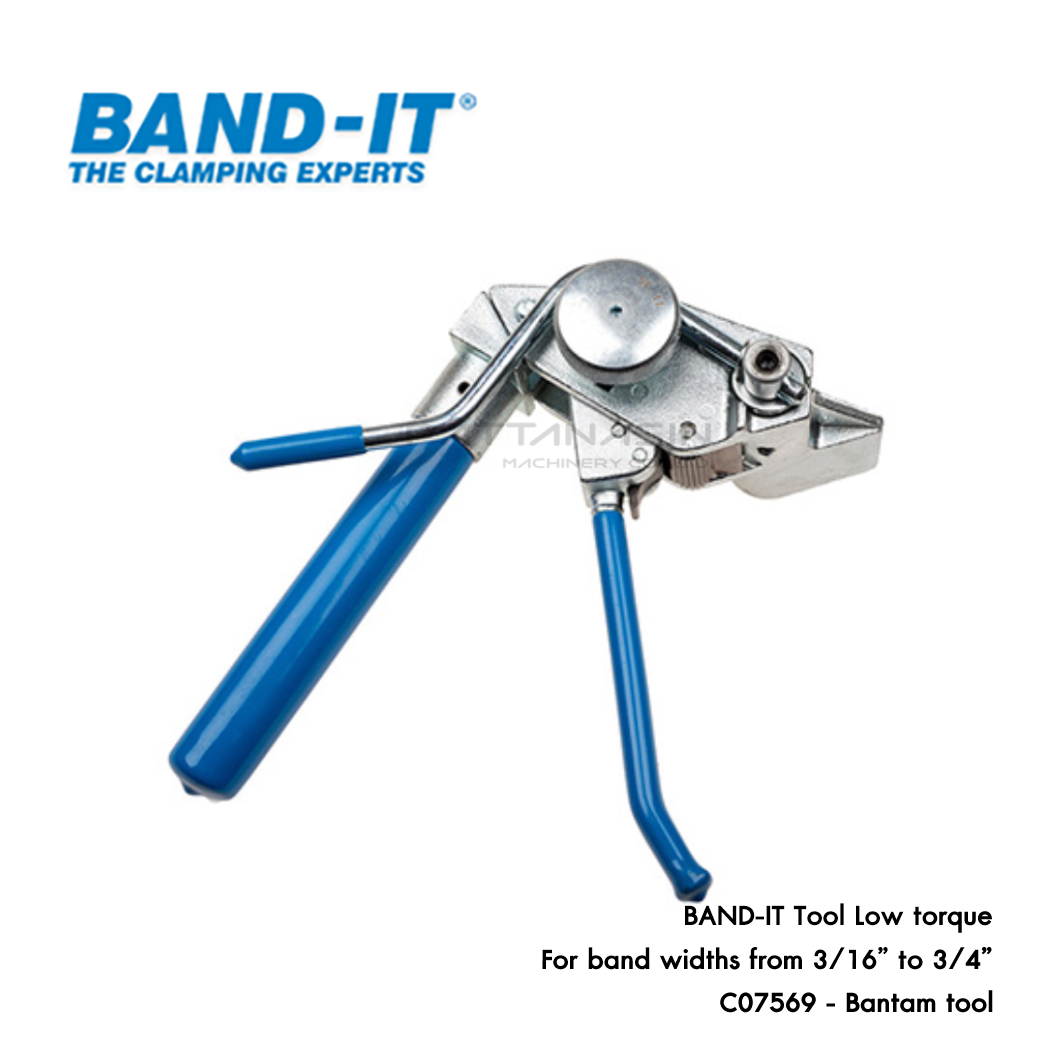 BAND-IT C075 เครื่องรัด และตัดสายสแตนเลส C075 น้ำหนักเบา รัดสายขนาด 3/16" - 3/4" (4.76 - 19.05 mm)