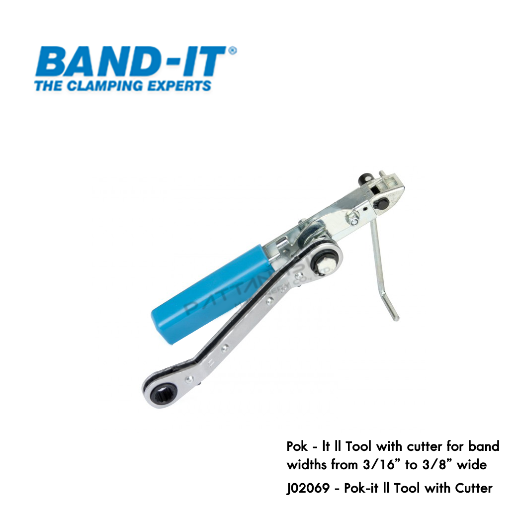 BAND-IT J020 เครื่องรัด และตัดสายสแตนเลส ขนาดพกพา ใช้งานง่าย สำหรับสายขนาด 3/16" - 3/8" (4.76 - 9.60 mm)