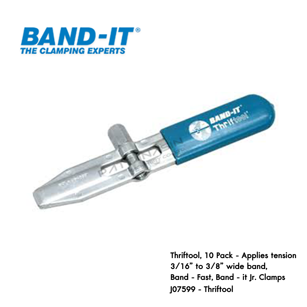 BAND-IT J075 เครื่องรัดสายสแตนเลส ขนาดเล็ก สำหรับสายขนาด 3/16" - 3/8" (4.76 - 9.60 mm) จำนวน 10 pack